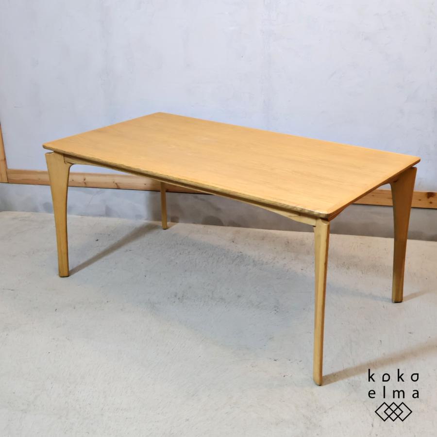 朝日木材加工/Sturd(スタード)のオーク材 ダイニングテーブルです。脚部のスッキリとしたデザインがスタイリッシュな印象の木製テーブル♪北欧スタイルなどカフェ系のインテリアに！ 朝日木材加工 Sturd スタード オーク材 ダイニングテーブル 天然木 4人