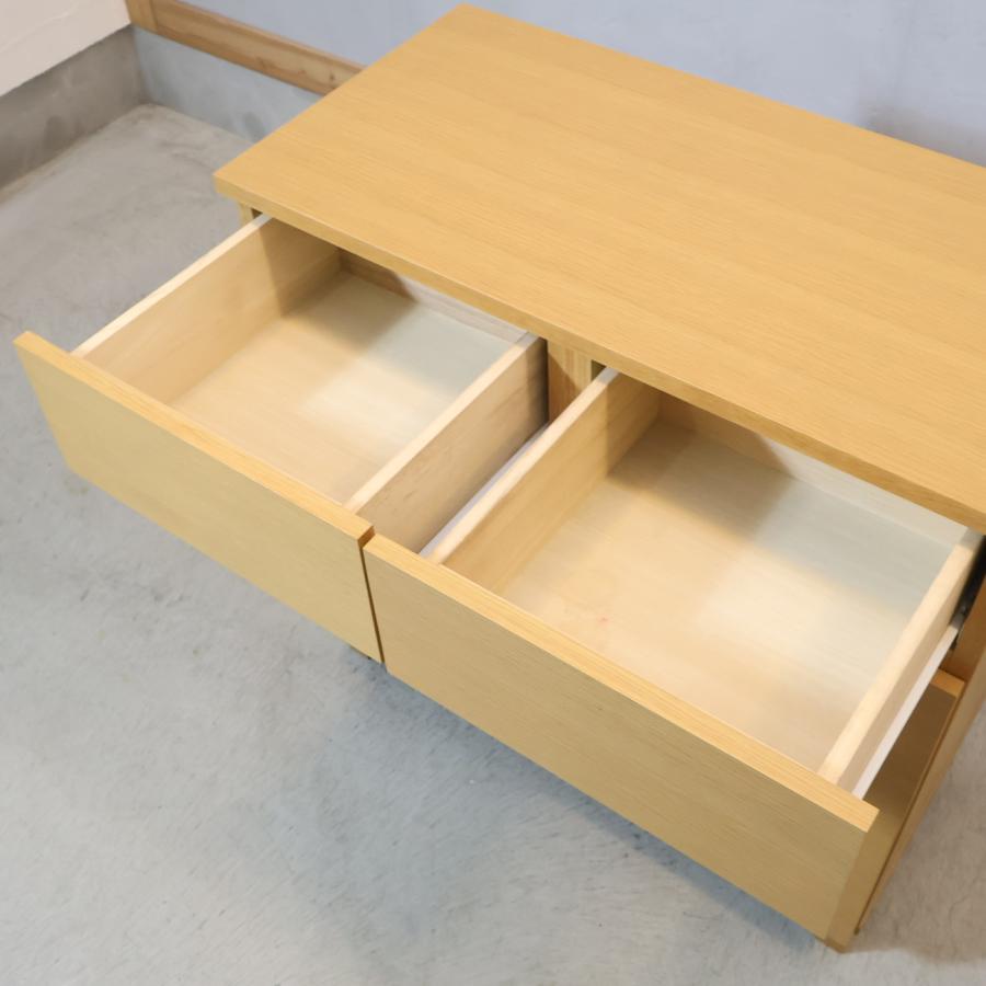 無印良品 MUJI オーク材 キャビネット・木製扉 サイドボード リビング