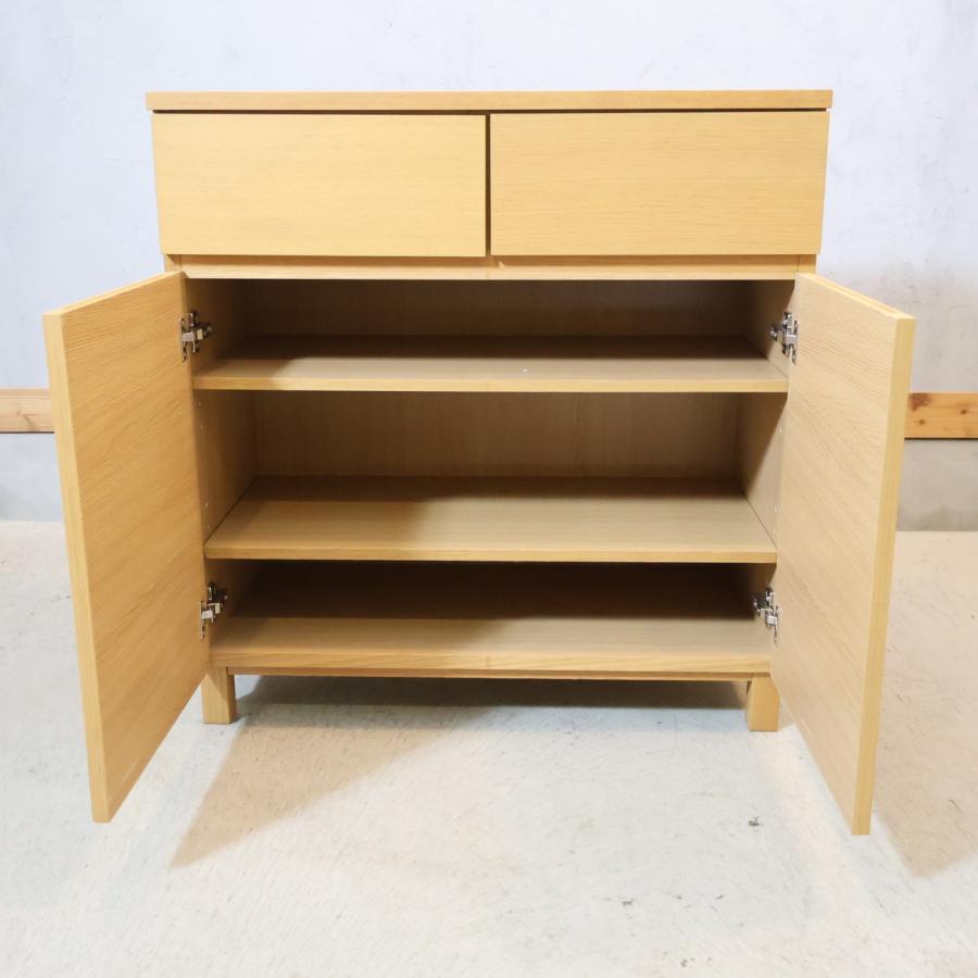 無印良品（MUJI） オーク材 キャビネット・木製扉 サイドボード
