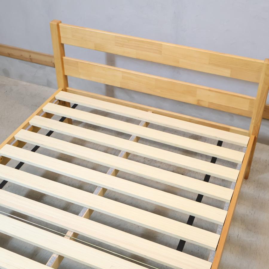 無印良品（MUJI） 木製ベッド セミダブルベッドフレーム ラバーウッド