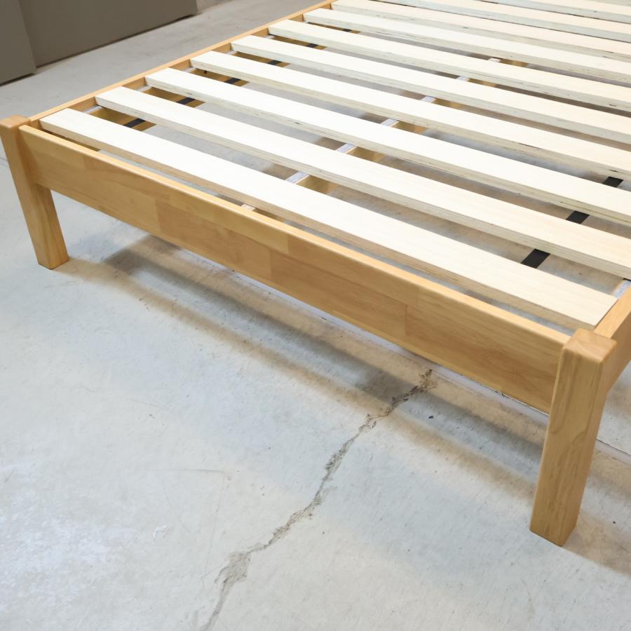 無印良品（MUJI） 木製ベッド セミダブルベッドフレーム ラバーウッド