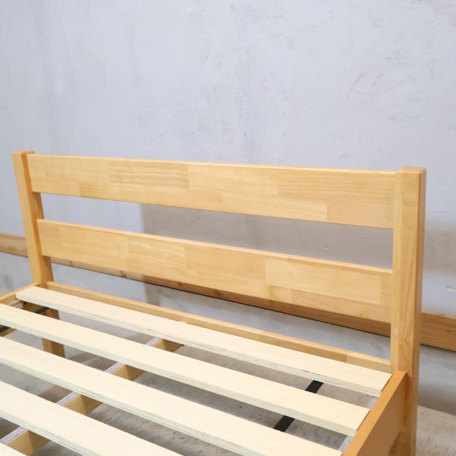 無印良品（MUJI） 木製ベッド セミダブルベッドフレーム ラバーウッド