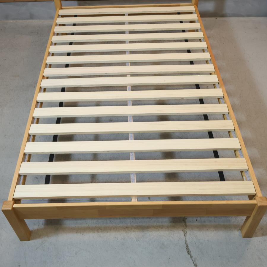 無印良品（MUJI） 木製ベッド セミダブルベッドフレーム ラバーウッド
