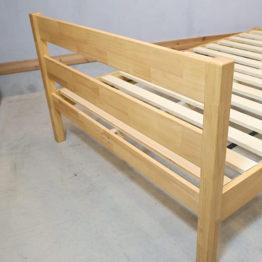 無印良品（MUJI） 木製ベッド セミダブルベッドフレーム ラバーウッド