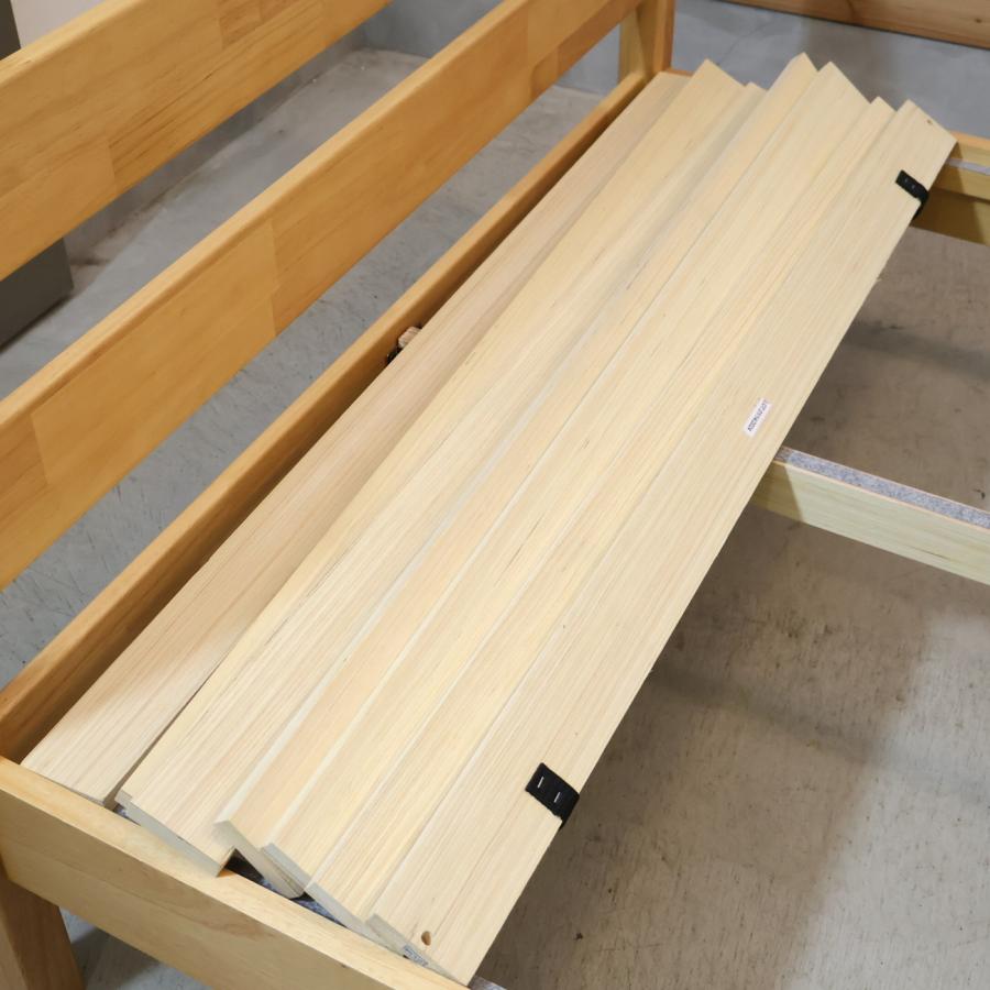 無印良品（MUJI） 木製ベッド セミダブルベッドフレーム ラバーウッド