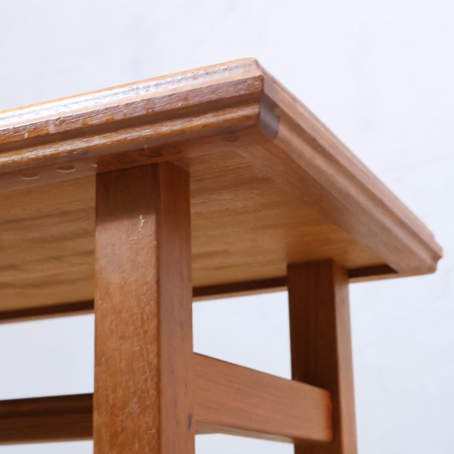 AnberCraft アンバークラフト チーク材 タイルトップサイドテーブル