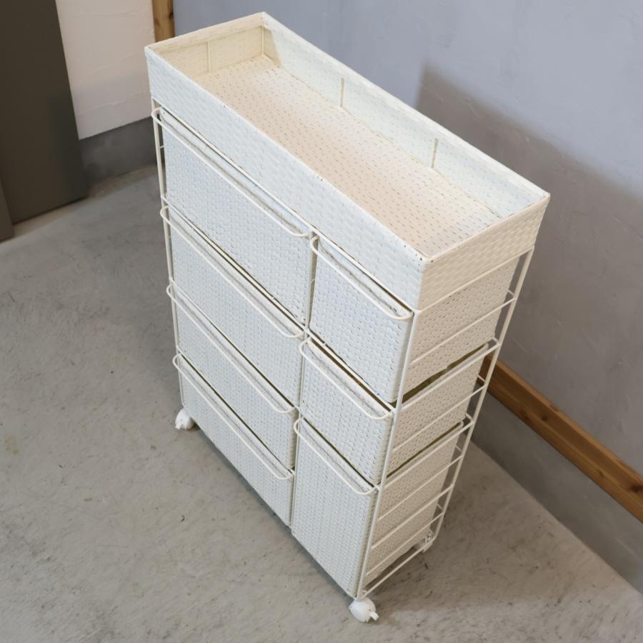 ラタン調チェスト【dinos】 dinos ディノス 省スペースラタン調