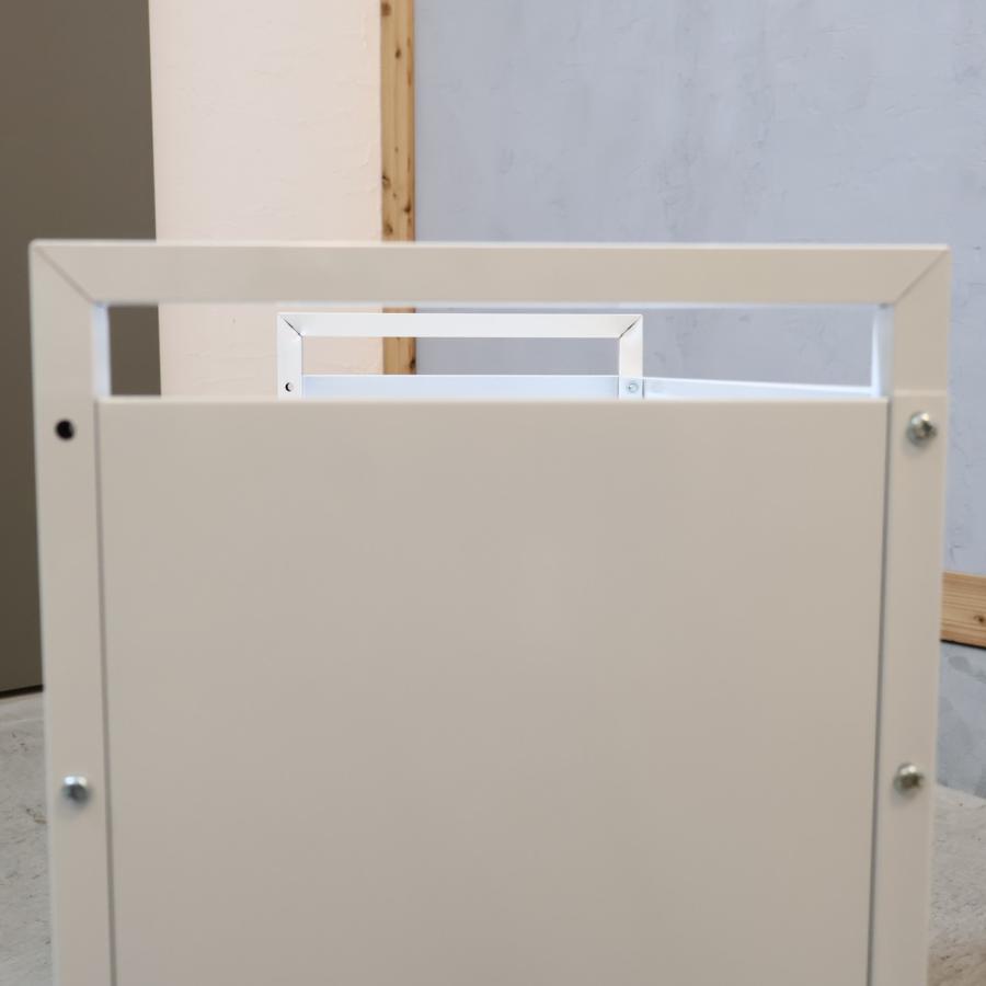 dinos（ディノス） スチールラック ワゴン キャスター ホワイト