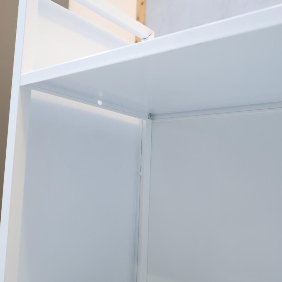 dinos（ディノス） スチールラック ワゴン キャスター ホワイト