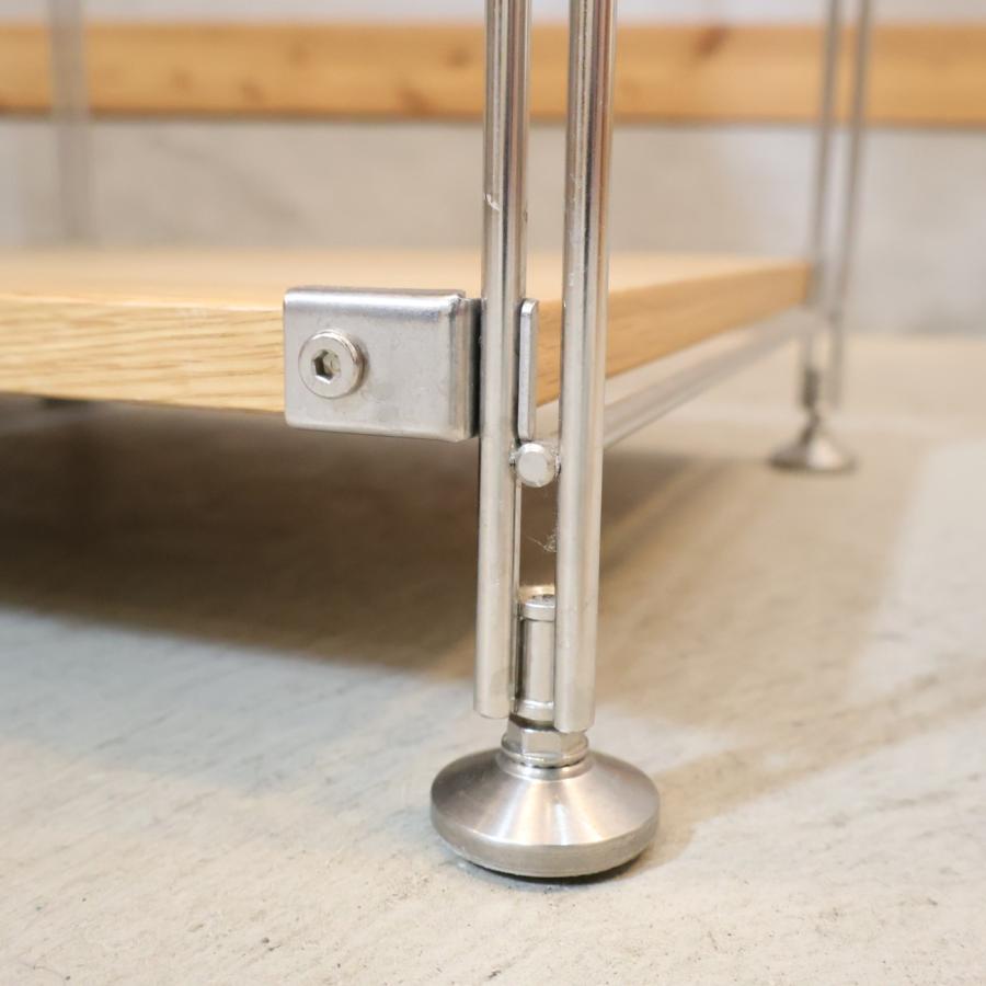 無印良品　オーク材ユニットシェルフ ステンレスユニットシェルフ オーク材棚セット 大 | 無印良品