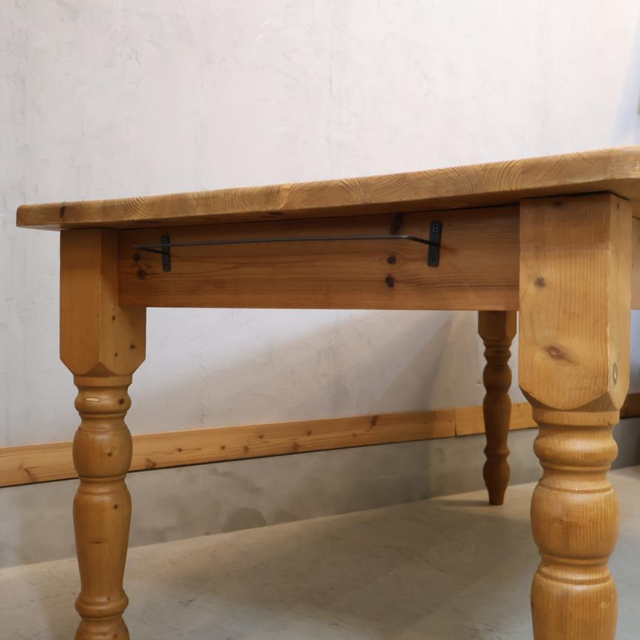 アンティーク調 パイン無垢材 ダイニングテーブル クラシック 英国