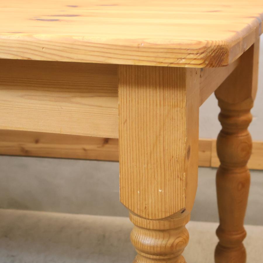 英国製パイン材ダイニングテーブル アンティーク調 パイン無垢材 ダイニングテーブル クラシック 英国