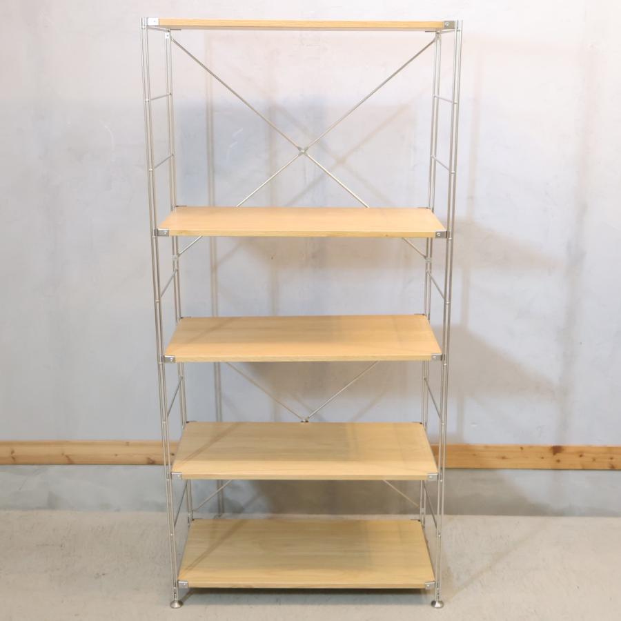 無印良品（MUJI） オーク材 ステンレスユニットシェルフ シンプル 収納