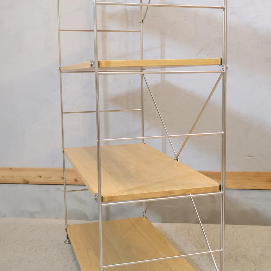 無印良品（MUJI） オーク材 ステンレスユニットシェルフ シンプル 収納