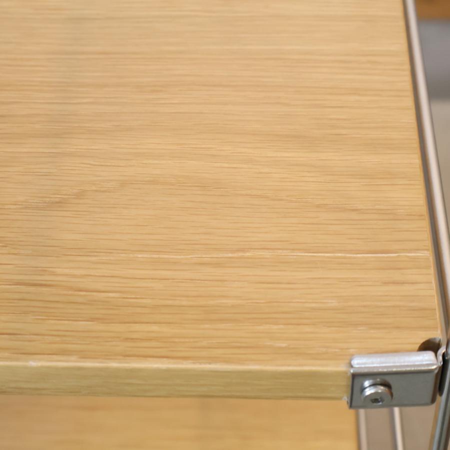 無印良品（MUJI） オーク材 ステンレスユニットシェルフ シンプル 収納