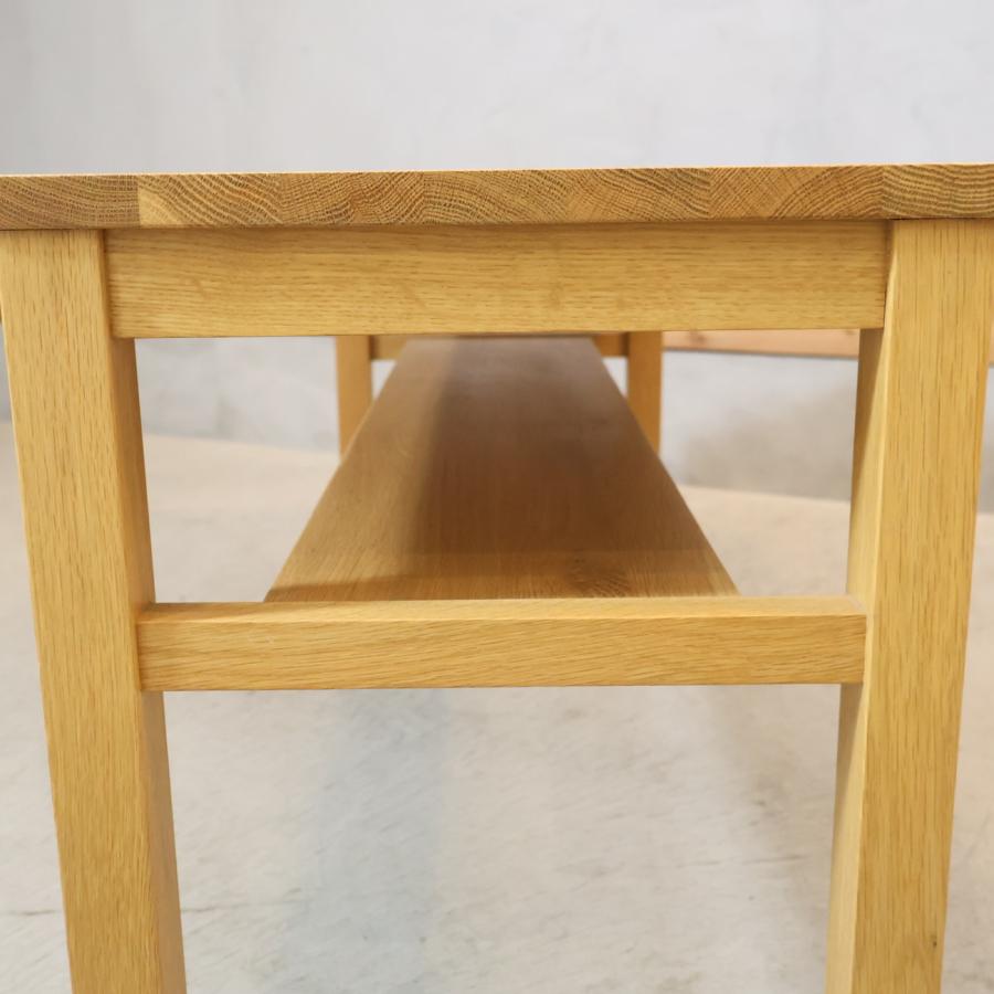 無印良品（MUJI） オーク無垢材 ベンチ ダイニングベンチ 板座