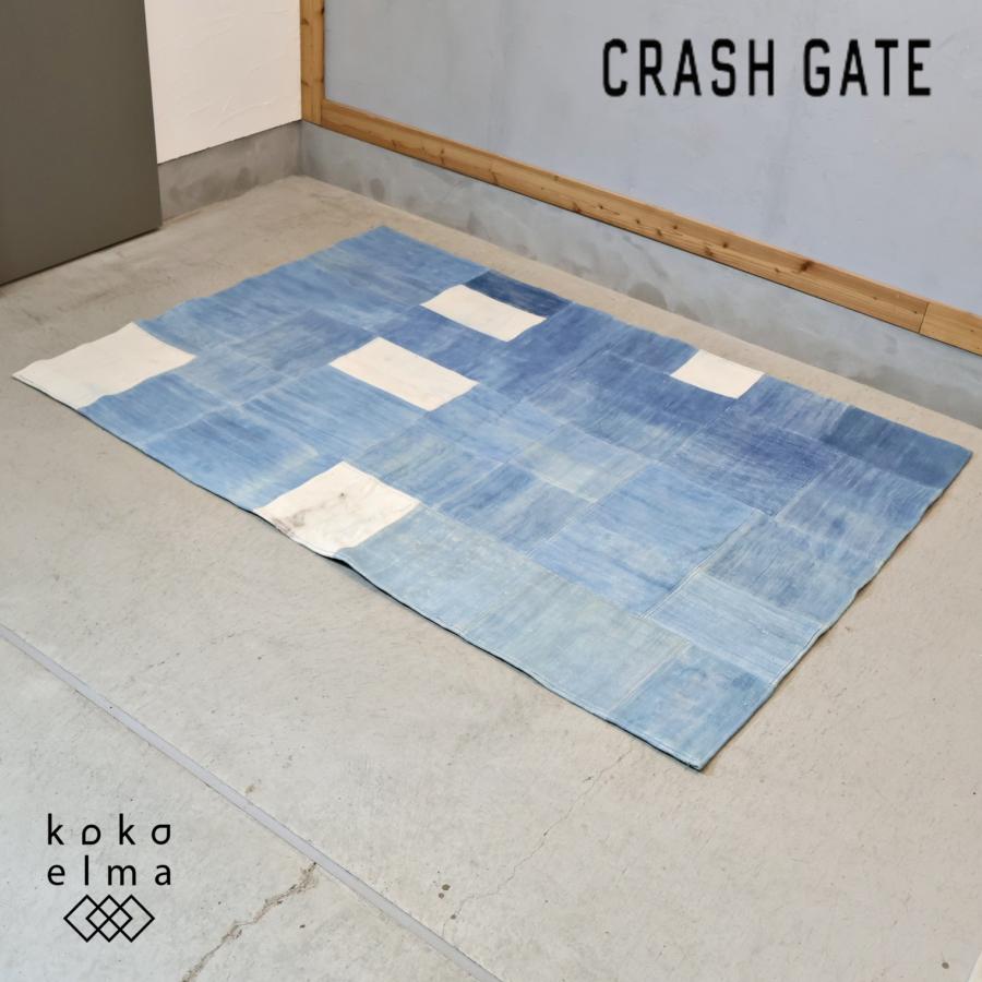 CRASHGATE クラッシュゲート デニムパッチラグ 絨毯 西海岸スタイル CRUSH CRASH PROJECT CRASHGATE クラッシュゲート デニムパッチラグ