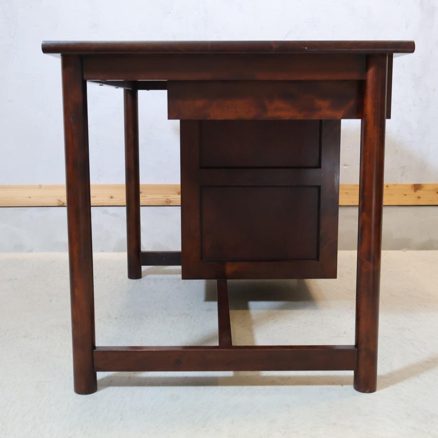 九州民芸家具 つくし工芸 書斎机 袖机 デスク ミズメザクラ無垢材