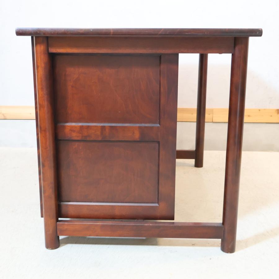 九州民芸家具 つくし工芸 書斎机 袖机 デスク ミズメザクラ無垢材