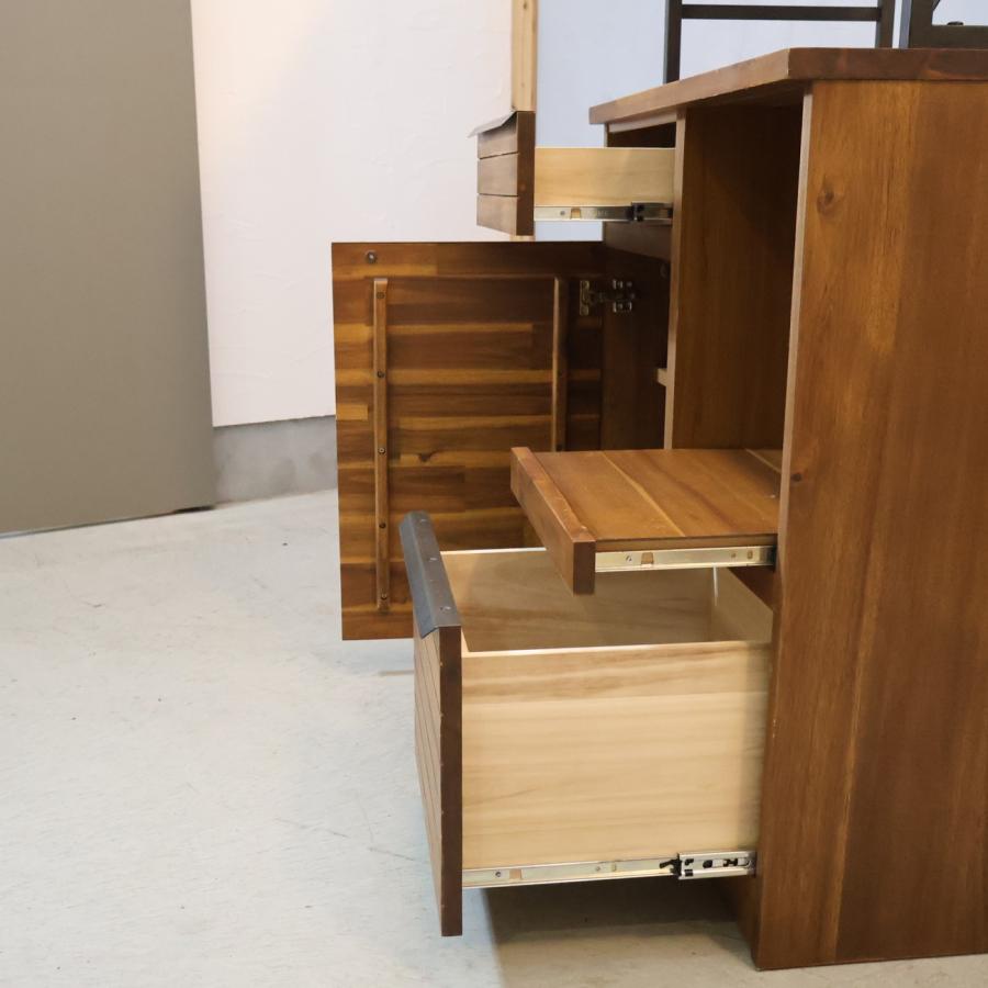 unico ウニコ スウェラ キッチンボード カップボード 食器棚 アカシア材 unico ウニコ SWELLA スウェラ キッチンボード カップボード 食器棚