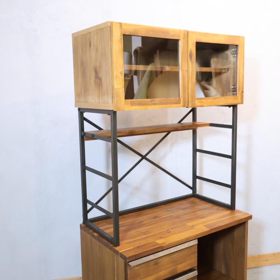 unico ウニコ スウェラ キッチンボード カップボード 食器棚 アカシア材 unico ウニコ SWELLA スウェラ キッチンボード カップボード 食器棚