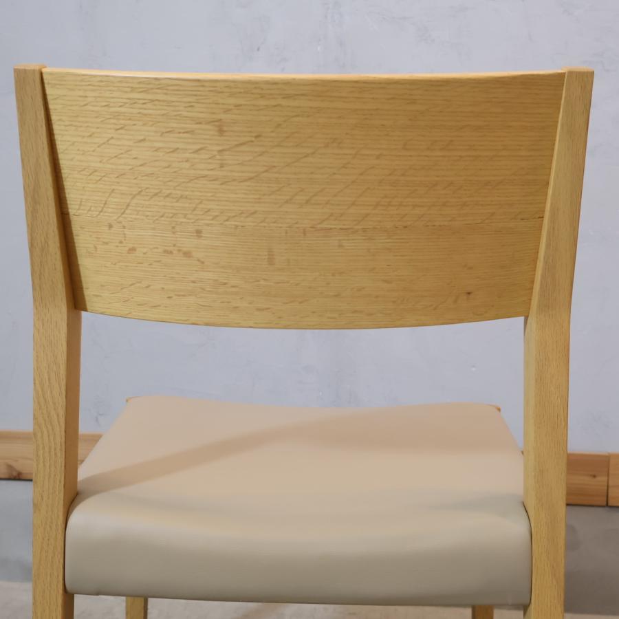 家具、インテリア 【柏木工】ナラ無垢材 ダイニングチェア 2脚セット