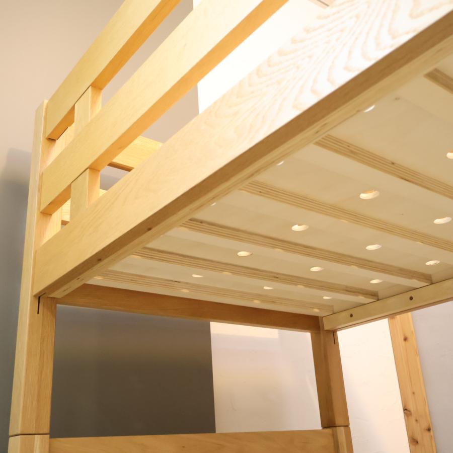 無印良品（MUJI） オーク材 2段ベッド ロフトベッド セパレート可