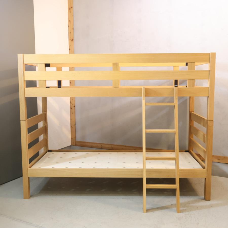 無印良品（MUJI） オーク材 2段ベッド ロフトベッド セパレート可