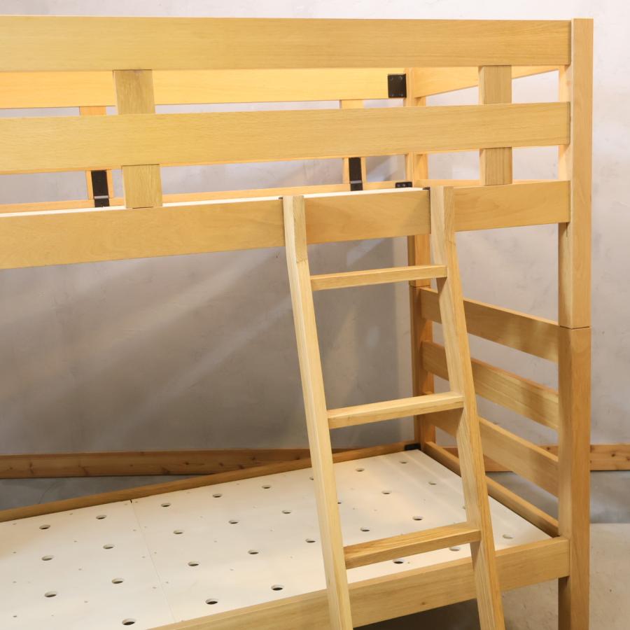 無印良品（MUJI） オーク材 2段ベッド ロフトベッド セパレート可
