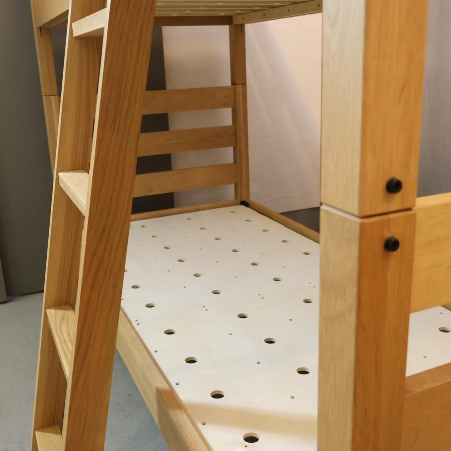 無印良品（MUJI） オーク材 2段ベッド ロフトベッド セパレート可