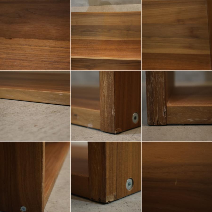 無印良品　5段オープンシェルフ ブラウン 木製 スタッキングシェルフセット・5段×2列・ウォールナット材 | 無印良品