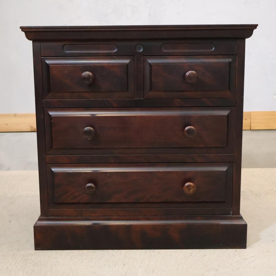 神居民芸 整理箱 樺材 小引き出し 3段・4杯 チェスト 旭川家具 伝統民芸家具 神居民芸 整理箱 樺材 小引き出し タンス 3段・4杯 チェスト 旭川家具