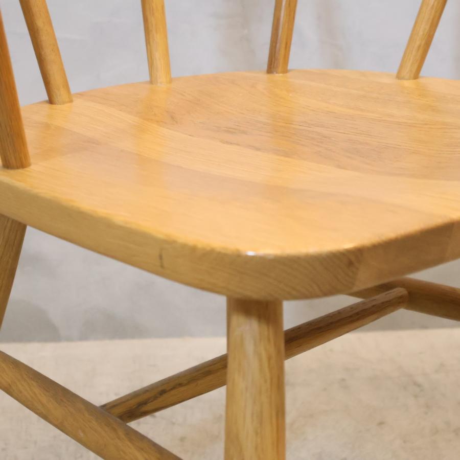 無印良品（MUJI） オーク無垢材 ダイニングチェア 2脚セット 北欧