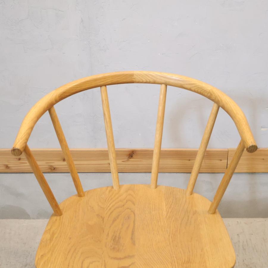 無印良品（MUJI） オーク無垢材 ダイニングチェア 2脚セット 北欧
