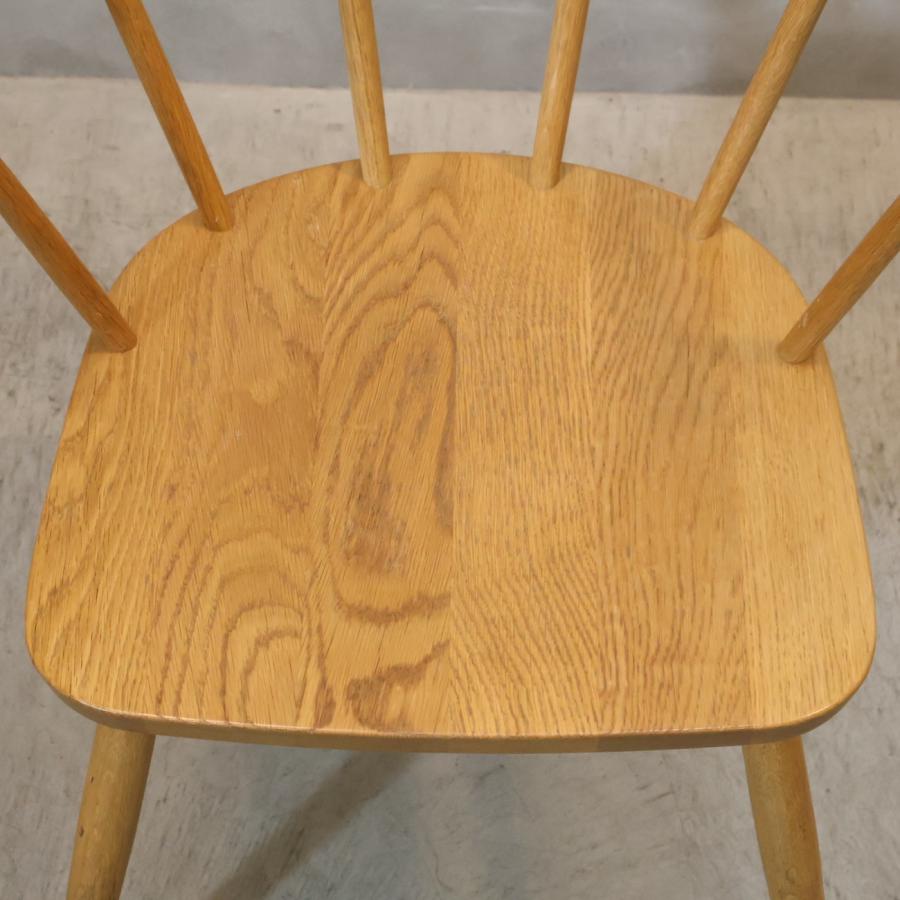 無印良品（MUJI） オーク無垢材 ダイニングチェア 2脚セット 北欧