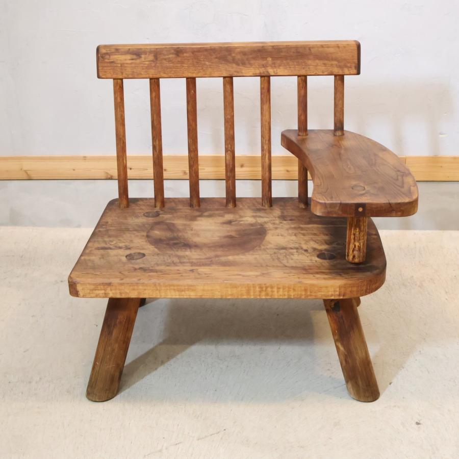 矢澤金太郎作　総漆塗りの木肌が美しく味わい深い肘掛け付き椅子(1脚定価約21万） 矢澤金太郎作 総漆塗りの木肌が美しく味わい深い肘掛け付き椅子(1