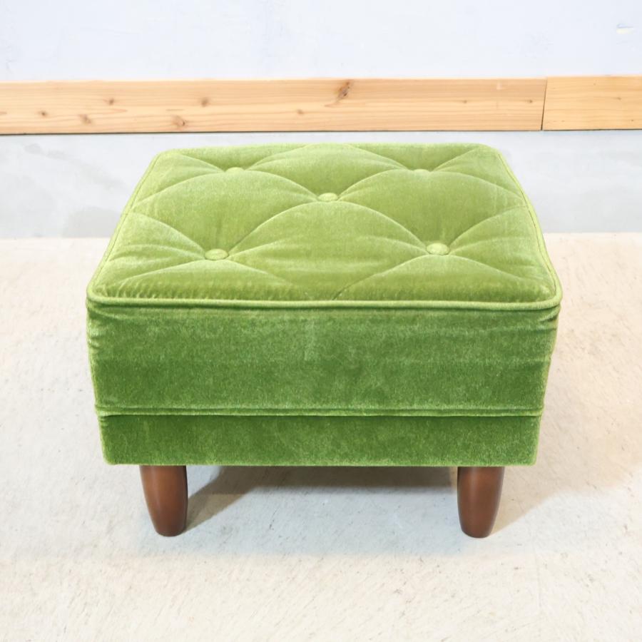 美品 レトロ ヴィンテージ カリモク オットマン スツール COLONIAL（カリモク家具） カリモク スツール おしゃれ オットマン