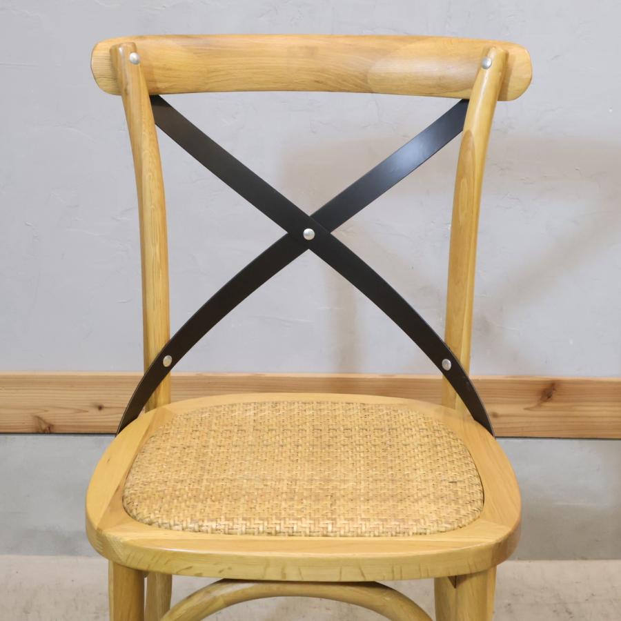 ④クラッシュゲート クロスバック ダイニングチェア ブラック ゼット ダイニングチェア 肘付 | 家具・インテリア通販サイト CRASH