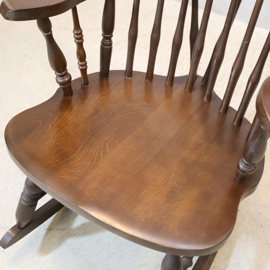 【直接取引き・山口県】柏木工 / KASHIWA ロッキングチェア 揺り椅子 柏木工 KASHIWA ロッキングチェア 飛騨家具 アンティーク調 揺り椅子