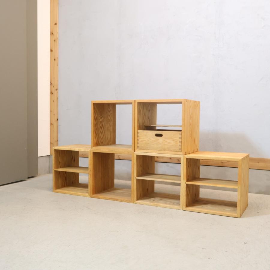 オークヴィレッジ Oak Village たなKOBAKO 天然木 オープンシェルフ