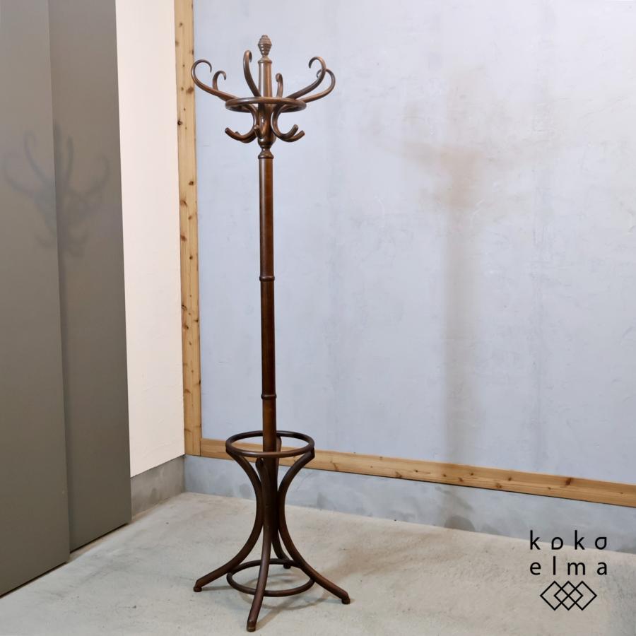 アンティーク調 ベントウッド ポールハンガー 曲木 ハットスタンド