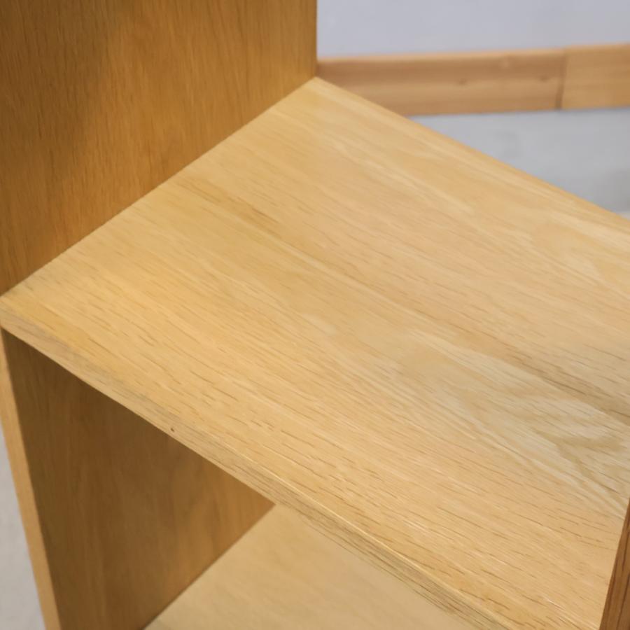 無印良品（MUJI） オーク材 スタッキングシェルフ 3段・1列 引出し付