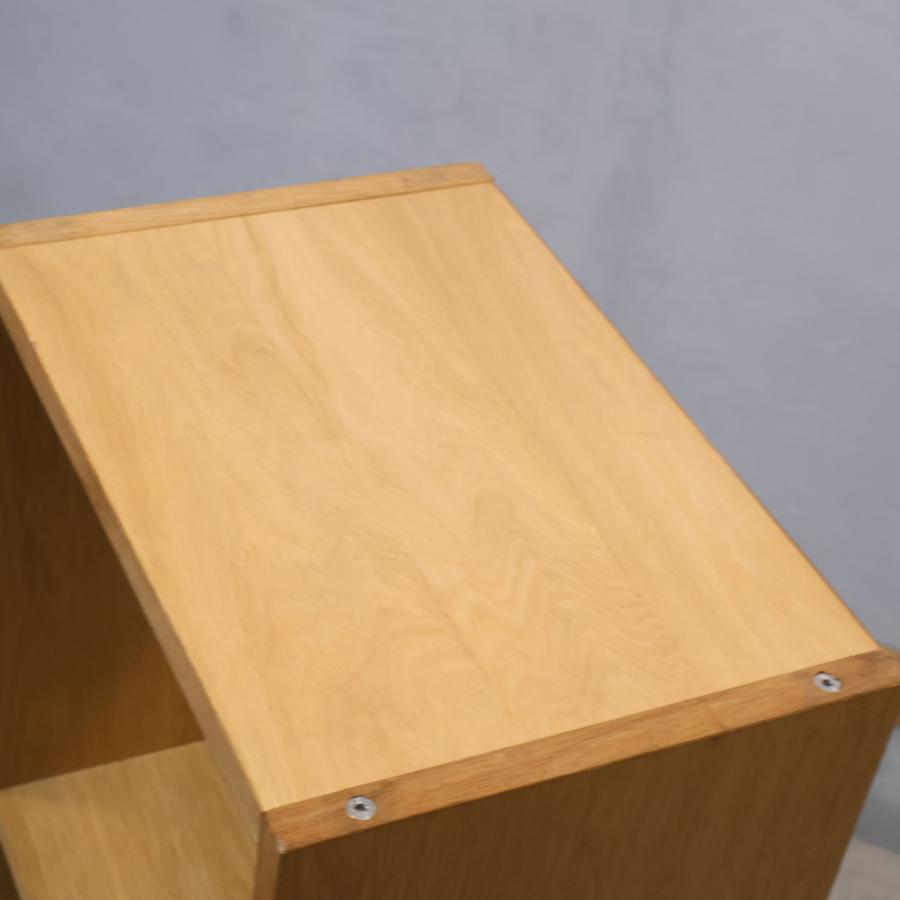 無印良品（MUJI） オーク材 スタッキングシェルフ 3段・1列 引出し付