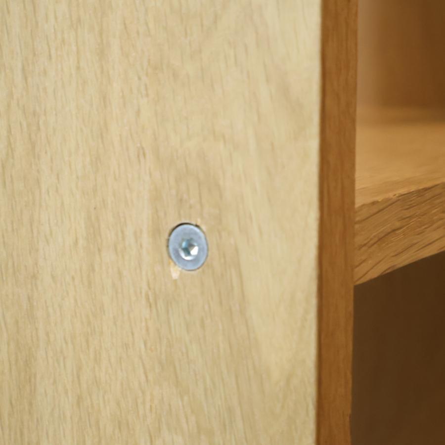 無印良品（MUJI） オーク材 スタッキングシェルフ 3段・1列 引出し付