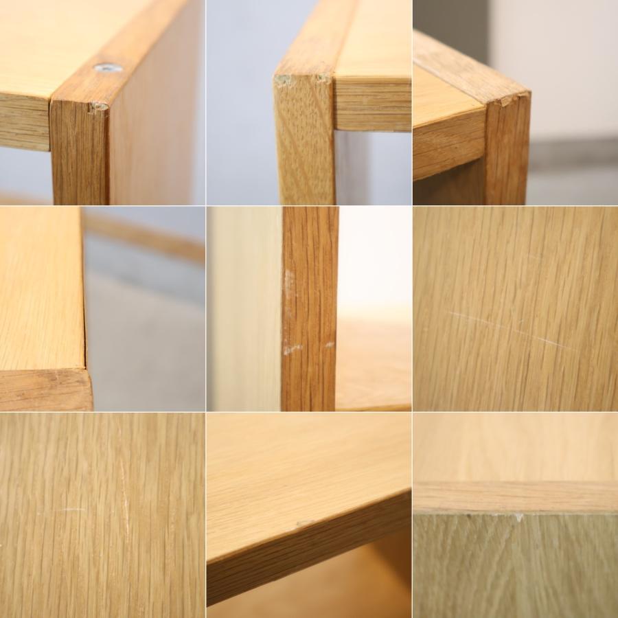 無印良品（MUJI） オーク材 スタッキングシェルフ 3段・1列 引出し付