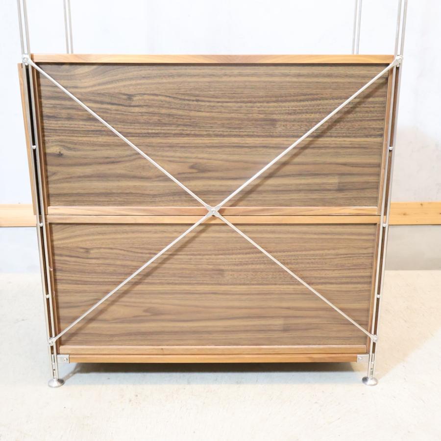 無印良品（MUJI） ステンレス ウォールナット材 5段ユニットシェルフ