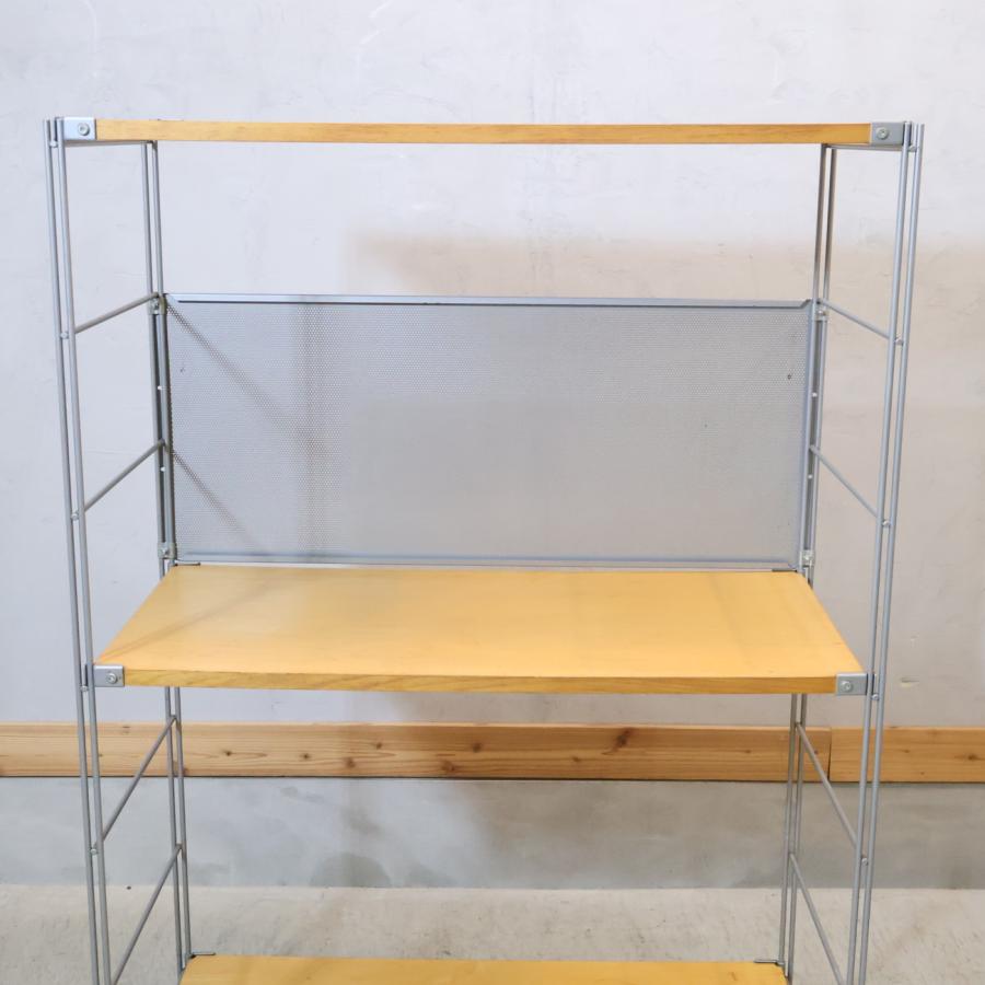無印良品（MUJI） スチール メープル材 3段ユニットシェルフ