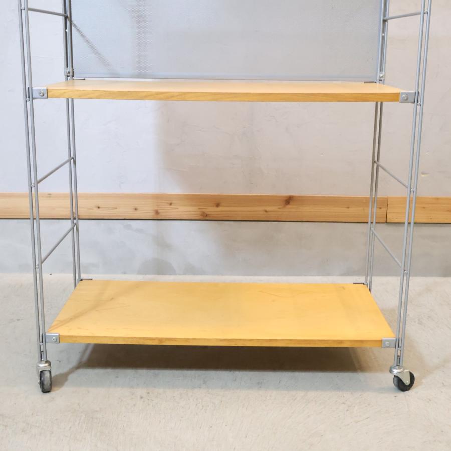 無印良品（MUJI） スチール メープル材 3段ユニットシェルフ