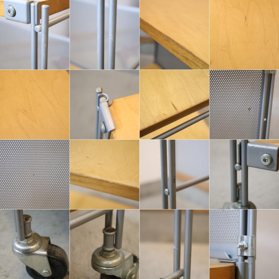 無印良品（MUJI） スチール メープル材 3段ユニットシェルフ