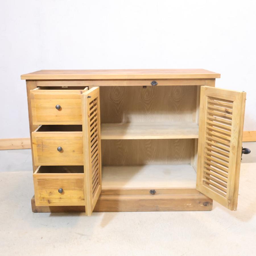 クラッシュゲートルーチェ2 杉古杉サイドボードキャビネットノット